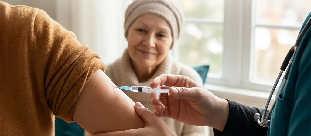 Vacunas e inyecciones para la gripe en personas con cáncer